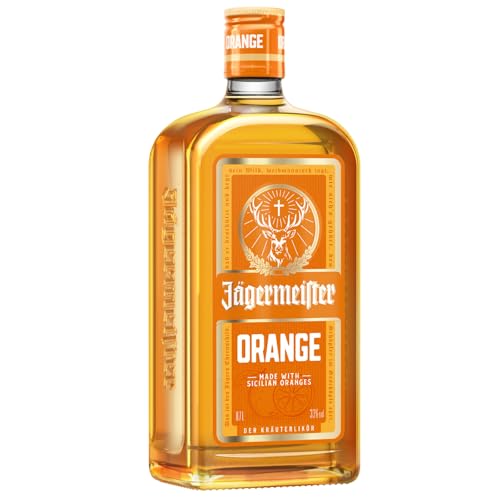 Jägermeister ORANGE – 1 x 0,7l Premium Kräuterlikör 33% Vol. – Fruchtig-frisch mit...