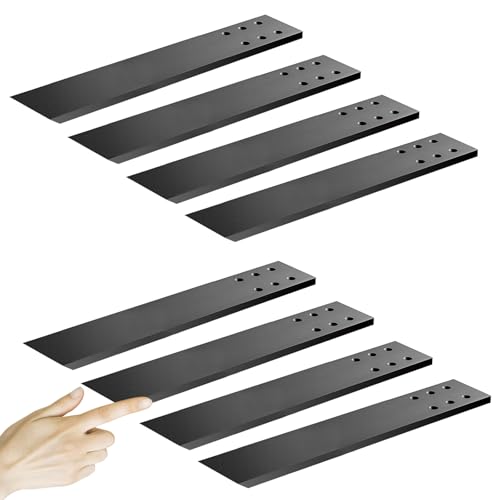 Image of Hidden Granite Countertop Support Brackets 8 Pack 16" L x 2.5" W,3/8" Thick Heavy Duty Counter top Brackets,Flat Black Wall Mount Support Countertop Overhang Support for Quartz, Wood, Concrete,Island