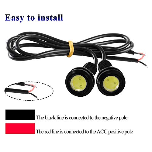 Luces LED Eagle Eye 18mm 9W Luz Diurna Blanca 10pcs miniatura 4