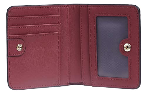 Image of Gostwo Small Wallet for Women, Slim Bifold Credit Card Holder, Compact RFID Blocking Cash Wallet, Billfolds Thin Leather Zipper Pocket, Mini Wallet Gift for Ladies Teen Girls Travel with ID Window