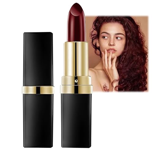 Root Touch-Up Stick - Temporary Wine Red Hair Dye Pen for Grey Hair - Waterproof Grey Hair Coverage & Beard Dye - Semi-Permanent, Long Lasting Formula (Wine Red, 4.5g)