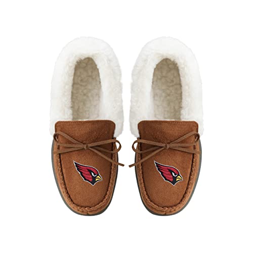 Image of FOCO Womens NFL Team Logo Tan Moccasin Slippers