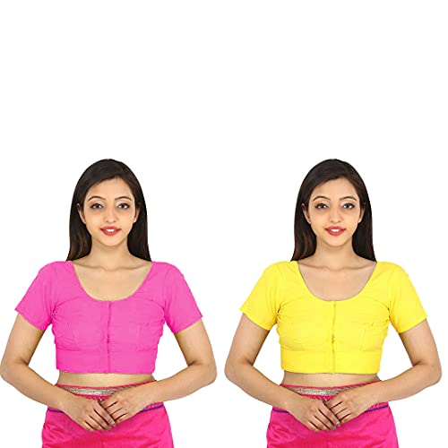 Image of Namita Women's Rubia Cotton Solid Half Sleeve Blouse