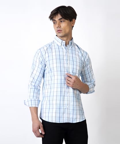 Image of TrapNation Men's Checkered Regular Fit Shirt
