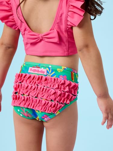 Image of RuffleButts Baby /Toddler Girls UPF50+ Waterfall Tankini Two Piece Swimsuit