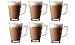 Invero® Lot de 6 tasses à café latté en verre de qualité supérieure contenance 240 ml