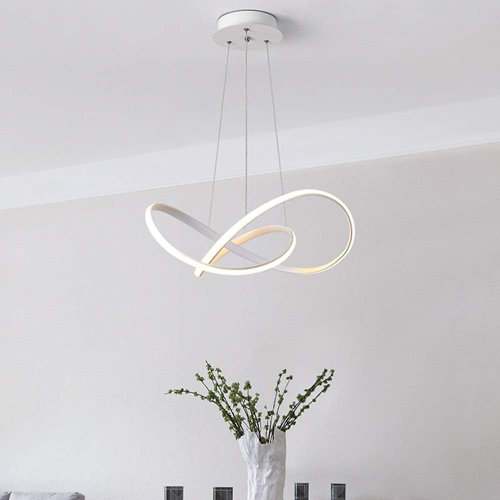 Lampadario Soggiorno, Lampada a Sospensione 30W 3000Lumens, Lampadari a LED Dimmerabili 3000K-6000K con Telecomando, Adatto per Sala da Pranzo, Soggiorno, Camera da Letto, Ufficio, ecc.