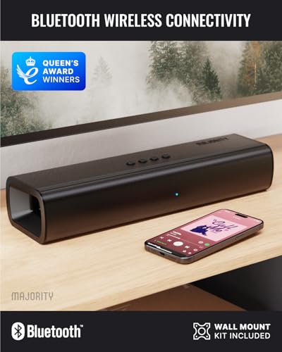 MAJORITY Sound Bar for TV | 2.1 Channel 200W System | Soundbar with Wireless Subwoofer | Bluetooth 5.0, HDMI ARC, Optical, AUX & USB Playback | Remote & Wall Mount Brackets Included Naga 40 Plus - Image 5