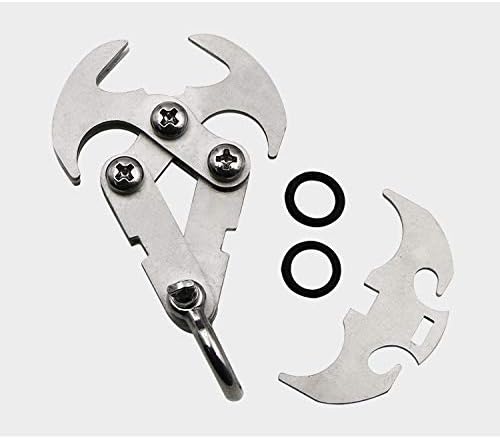 Miniatura 5 de Gancho de gravedad,Garra mecánica,Ganchos de agarre,Garra de escalada plegable de supervivencia Garra mecánica dentada para equipos de escalada al