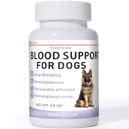 Quick Stop Bleeding for Dogs, Yunnan Sanqi Powder for Hemangiosarcoma, Hemoabdomen, Pericardial Effusion, Cancer Bleeding, Severe Bruising, Blood Support for Dogs, 100g