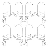 TIKODIDA Clip in Metallo per Barattoli di Vetro Sigillati Fibbie di Sicurezza a Tenuta Stagna Set da 8 Pezzi per Contenitori Alimentari e Conserve Morsetti Portatili per Uso Domestico e