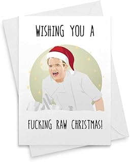 Funny Gordon Yelling Christmas Card, Kitchen Meme, New York Meme, Happy Christmas Meme, Personalized Gift, Chef, Funny Christmas Card [00218]