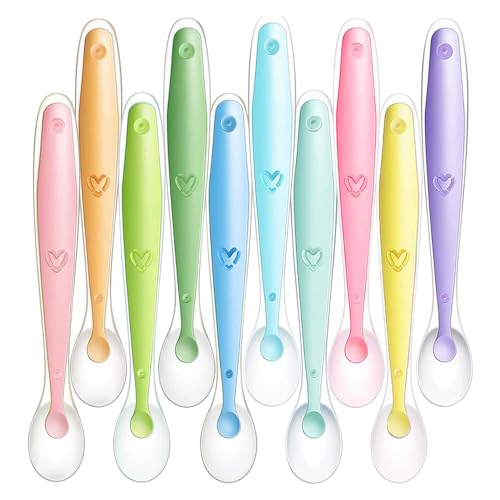 Xanewza 10 Pezzi Cucchiai Colorati di Silicone per...
