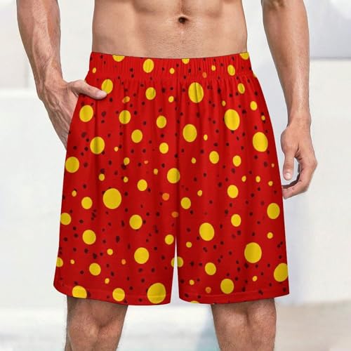 Cheetah Print Pajama Shorts for Men Soft Lounge Bottoms Lightweight Breathable Sleep Shorts with Pockets2