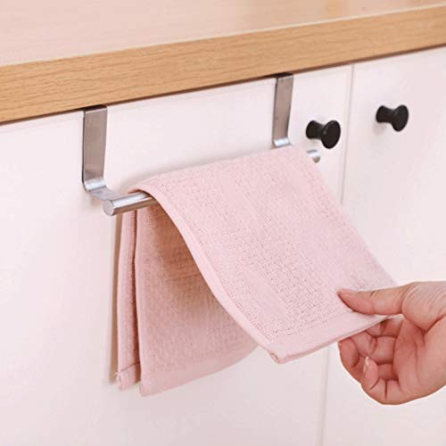 Toallero de acero inoxidable sin taladro para baño 5