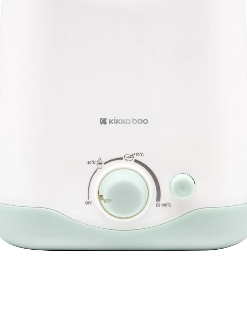 Kikkaboo Calientabiberones Doble 3 en 1 Twinny Calienta, Esteriliza y Tapa, color:verde