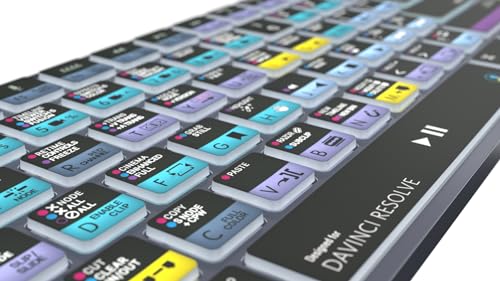 Image of Logickeyboard Titan Wireless Backlit Keyboard for Davinci Resolve - Mac