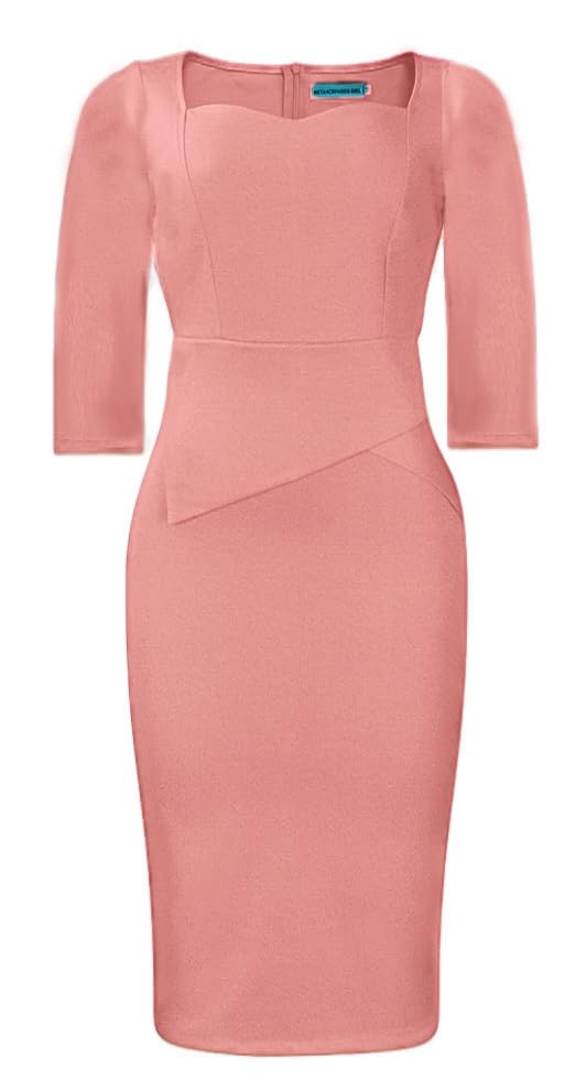 Image of ZVO Church Dress for Women Casual Dress Office Work Bodycon Midi Dresses