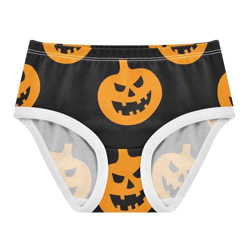 Spooky Halloween Jack Pumpkin Toddler Girls Underwear 2t Cotton Cute Panties Girl Cartoon Briefs Undies Kids