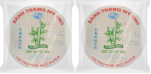 BAMBOO TREE Papel de Arroz 31 cm, Redondo (1 X 340 GR) (Paquete de 2)