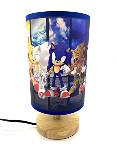 Table Lamp Night Bedside Light Wood Base Super Sonic Decoration or Gifts