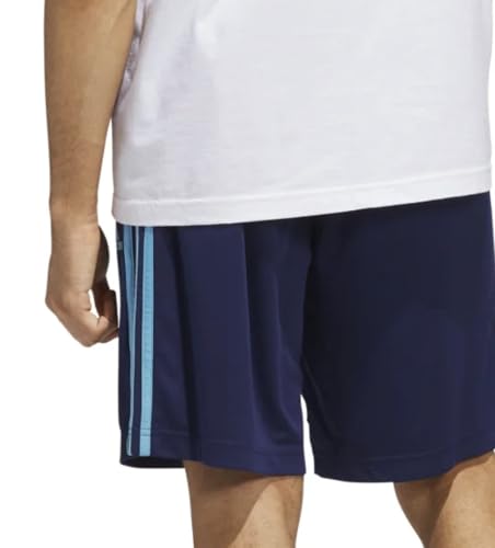 adidas Men's 3 Stripe Moisture Wicking Breathable Active Short3