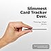 KeySmart SmartCard (Gen 2) MFI-Certified Wallet Tracker Card, Compatible with Apple Find My App, Rechargeable Thin GPS Item Finder for Luggage Tag, Smart Bluetooth Tracking with Key Chain Hole, 1 Pack