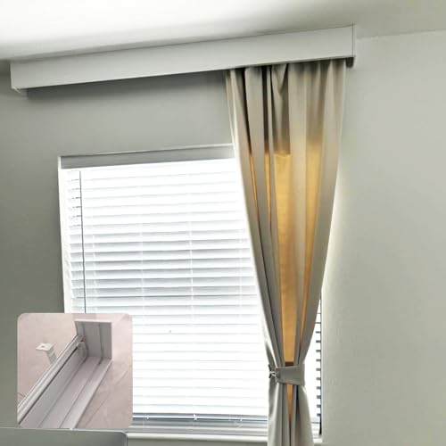 Three-in-One Blackout Curtain Pelmet Panel - 5.8M Ceiling Mount Drapes