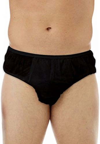 APPEARUS Ropa interior desechable para hombre, L-XL (30 unidades) negro