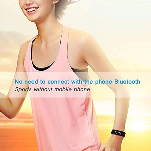 Schrittzähler Pedometer Einfach bedienung Fitness Armband Fitnessarmband mit Uhr Kalorienzähler Schrittmesser Ohne Bluetooth Aktivität Tracker Kalorien Zähler Messer Test Ohne APP Zum Joggen, Schwarz