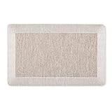 Martha Stewart Mira Modern Heathered Anti-Fatigue Air-Infused Kitchen Mat, Coffee Brown, 19.6'x32'