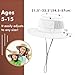 Tirrinia Kids Boonie Sun Hat Fishing Safari Wide Brim Hat Ages 5-15, Bucket Hats with UPF 50+ UV Protection Boys Girls for Hiking Beach