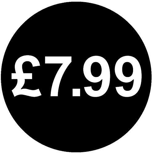 30mm Price Stickers Pack of 1000 - Black - ยฃ7.99