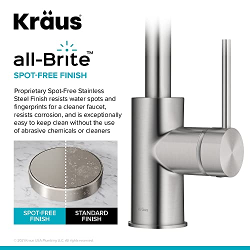 Kraus Kpf-2600Sfs Oletto Kitchen Faucet, 12.5 Inch, Spot Free Stainless Steel #TOP4