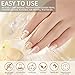 EODCI Fall Dip Powder Color Dried Flower, Orange White Glitter Dipping Powder - Nail Art Starter Manicure DIY No Needed Nail Lamp Curing Nail Color for Professionals & At-Home DIY - 1 oz