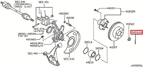 Genuine Axle & Suspension Front Axle Cotter Pin 40073-0L700 QX80/QX56 QX70/FX QX60/JX QX60 HYBRID QX56 QX50/EX Q60/G COUPE Q60/G CONVERTIB Q50 Q45 M45 M37/56 M35/45 G35/37/25 SEDAN G35 G20 FX45/35 30/I35