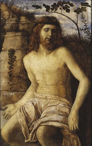 Toile murale Christ couronné d'épines grand tableau abstrait 60x90cm pour habiller un mur