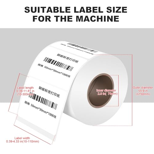 ZONEPACK Upgraded Manual Labeling Machine Label Applicator Bottle Labeler Sticker Label Printer Packing Machine with Handle for Round Glass Plastic Metal Bottle etc… by ZONEPACK - Image 2