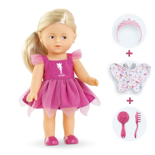 Coffret Mini Corolline Corolle Rosy Fée Poupée en vinyle Robe de fée Ailes de papillon - vue 5