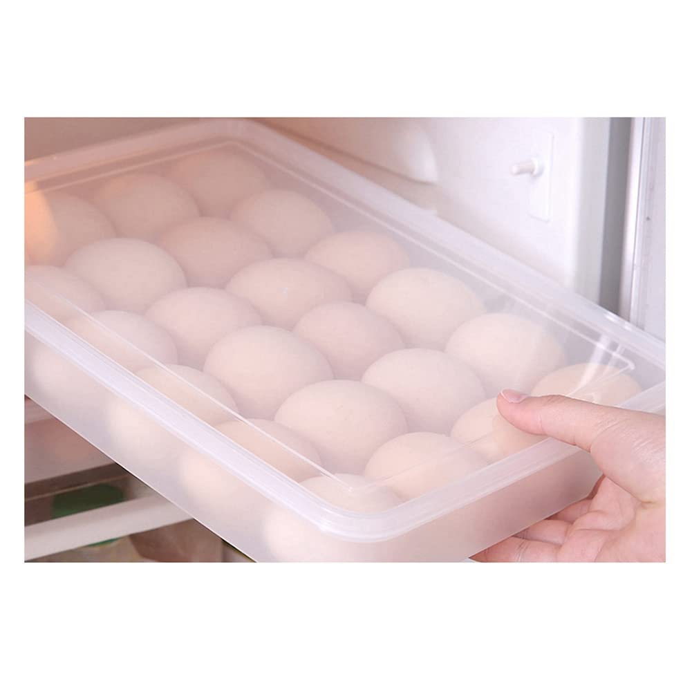 Huevos Rellenos Facilidad, 2 Recipientes Transparentes para Huevos con Tapa para 48 Huevos, FáCil de Transportar, Transportador Apto para Lavavajillas, Apilable