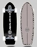  Sanxenxo PS Surfskate with Surf Skate Trucks T12 Zebra 31 Fat Tail