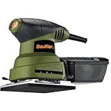 Bauker Lijadora Eléctrica 1/4” Orbital 220W - Lijadora Rotorbital con Sistema de Recolección de Polvo, Ideal para...