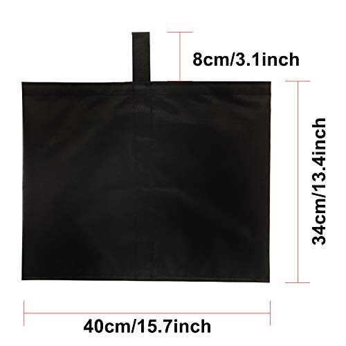 Keymaya Canopy Weight Bags for Pop up Canopy Tent, Sand Bags for Instant Outdoor Sun Shelter Canopy Legs,Sand Bags Without Sand (4pcs)