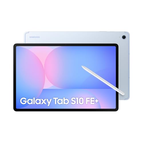 Samsung Tablet Galaxy Tab S10 FE+ WiFi, Azul, 128GB, 8GB, Tela 13.1" 90Hz, S Pen e Capa Inclusas