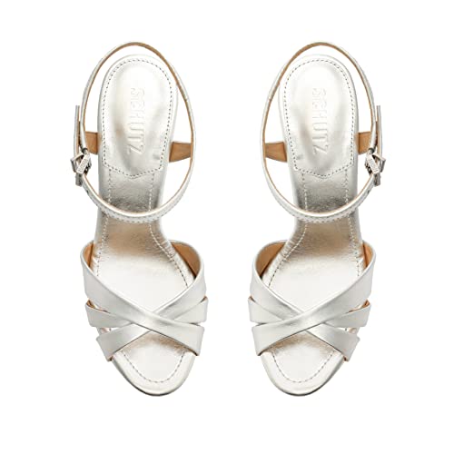 SCHUTZ, Women's, Keefa High, Prata, 7.5, M by SCHUTZ - Image 5