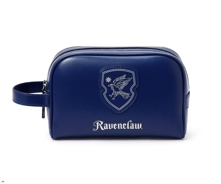 MINISO Harry Potter Hogwarts Travel Makeup Bag for Women & Girls | Rectangle Cosmetic Organizer Pouch (Blue)-image-25