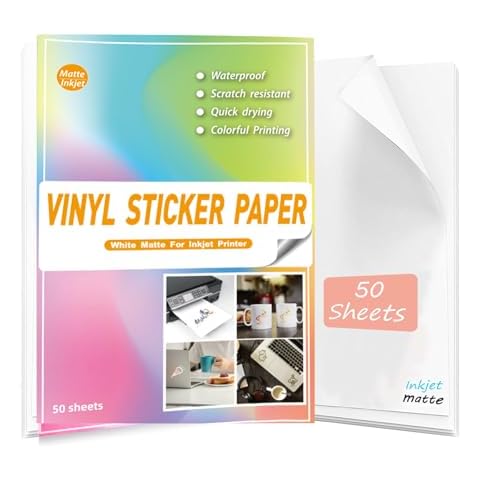 Waterproof Printable Matte Vinyl Sticker Paper Cover