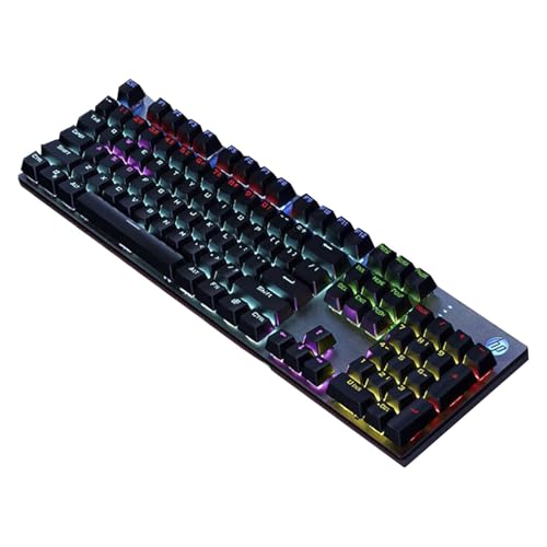 Clavier mécanique avec panneau métallique HP GK400F et rétroéclairage de couleurs