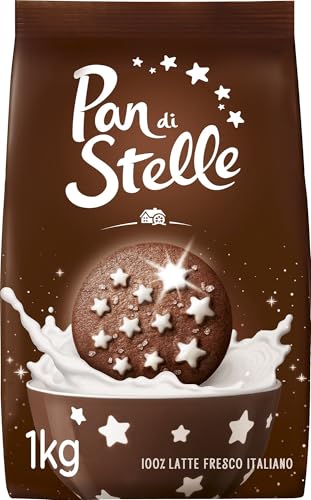 Pan di Stelle Biscotti Frollini con Cacao, Cioccolato e Latte Fresco Italiano, Colazione Ricca di Gusto, 1 Kg
