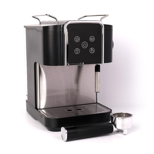 Cafetera Espresso Profesional, Cafetera Espresso De 20 Bares Con Vaporizador De Leche For Café Con Leche Y Capuchino, Cafetera De Acero Inoxidable Con Tanque De Agua De 1,8 L/60 Oz For El Hogar